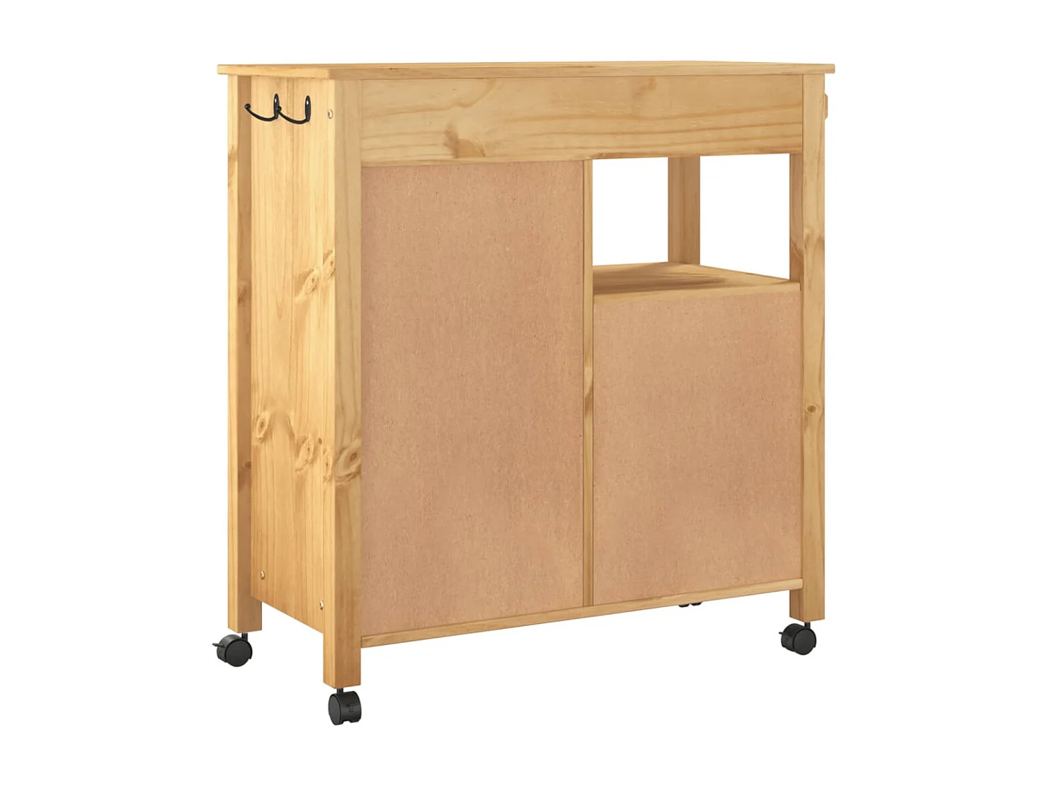 Chariot de cuisine MONZA 84x40x90 bois massif de pin