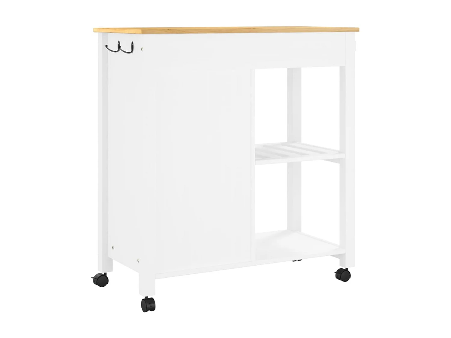 Chariot de cuisine MONZA 84x40x90 bois massif de pin