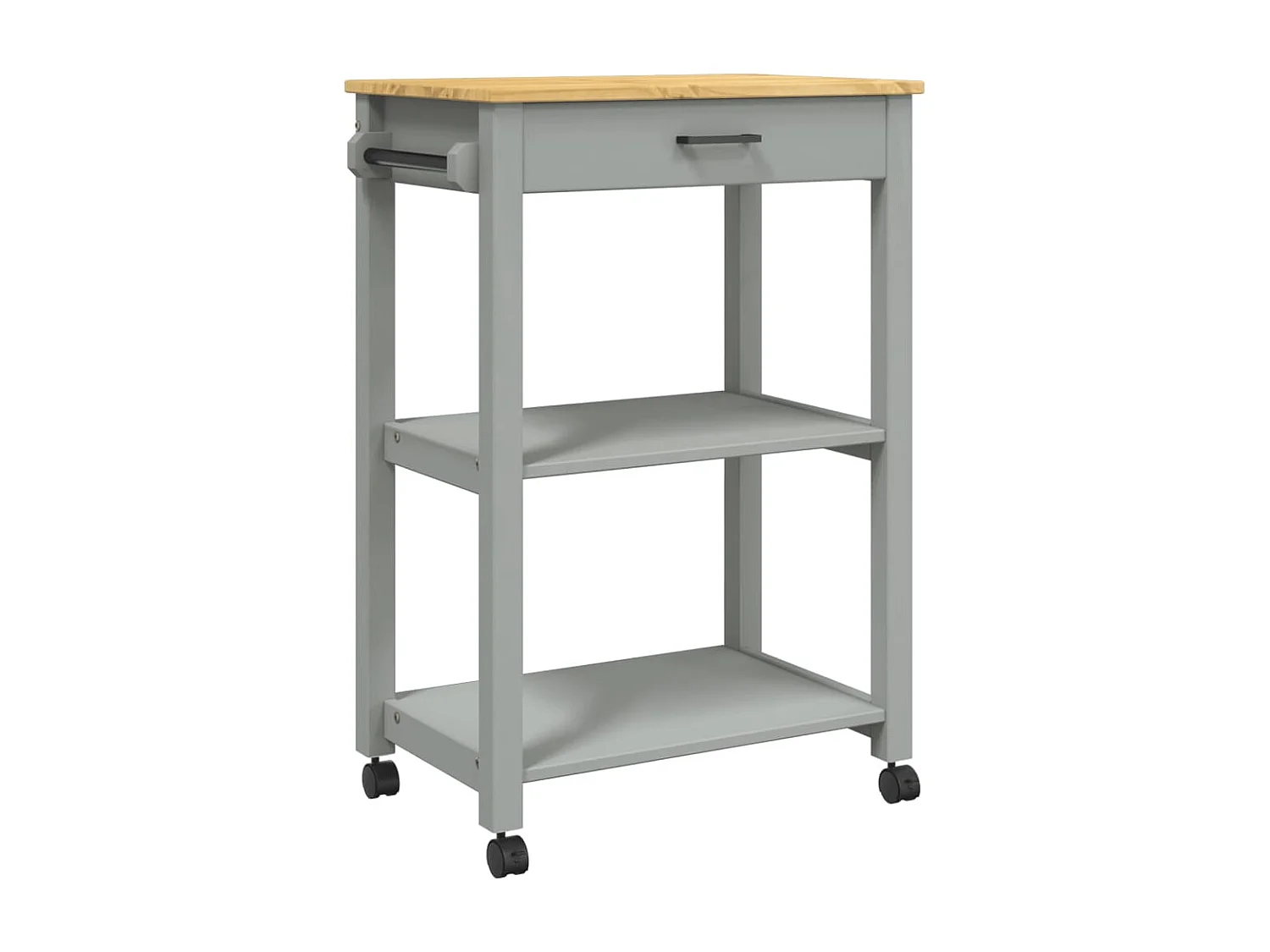 Chariot de cuisine MONZA 60x40x90 bois massif de pin