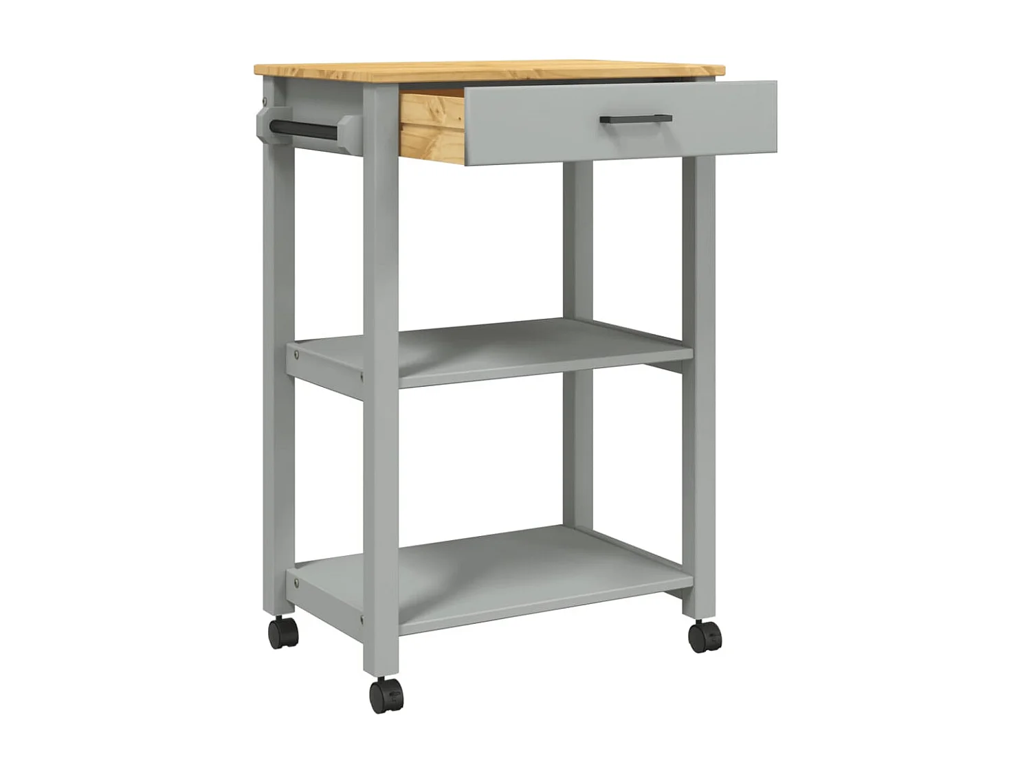 Chariot de cuisine MONZA 60x40x90 bois massif de pin