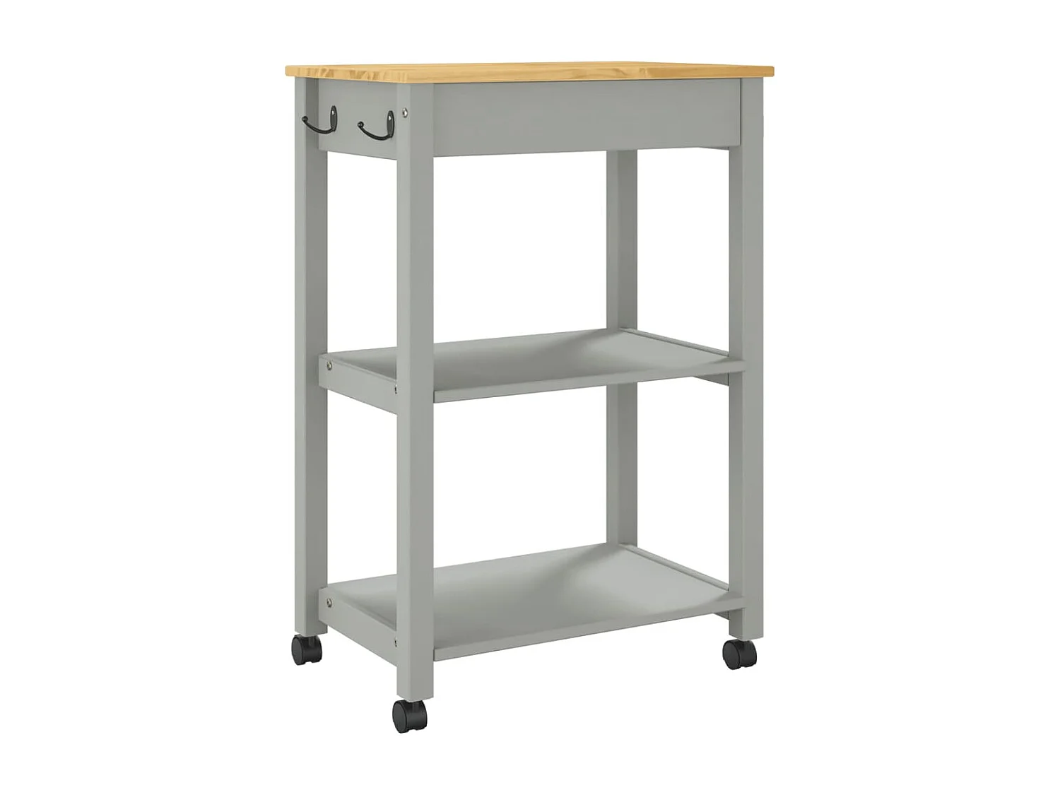 Chariot de cuisine MONZA 60x40x90 bois massif de pin