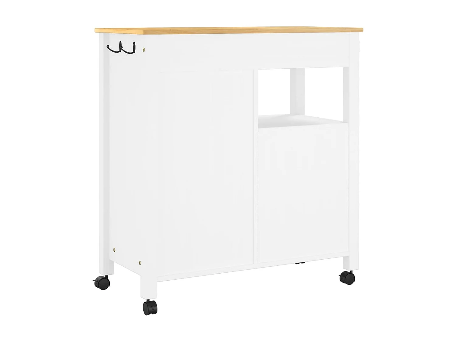 Chariot de cuisine MONZA 84x40x90 bois massif de pin