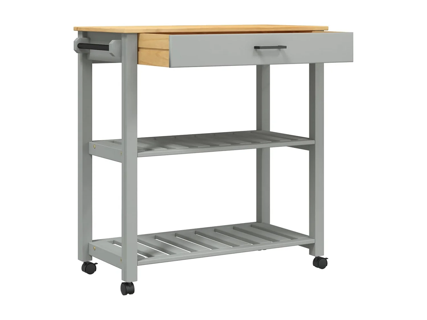 Chariot de cuisine MONZA 84x40x90 bois massif de pin