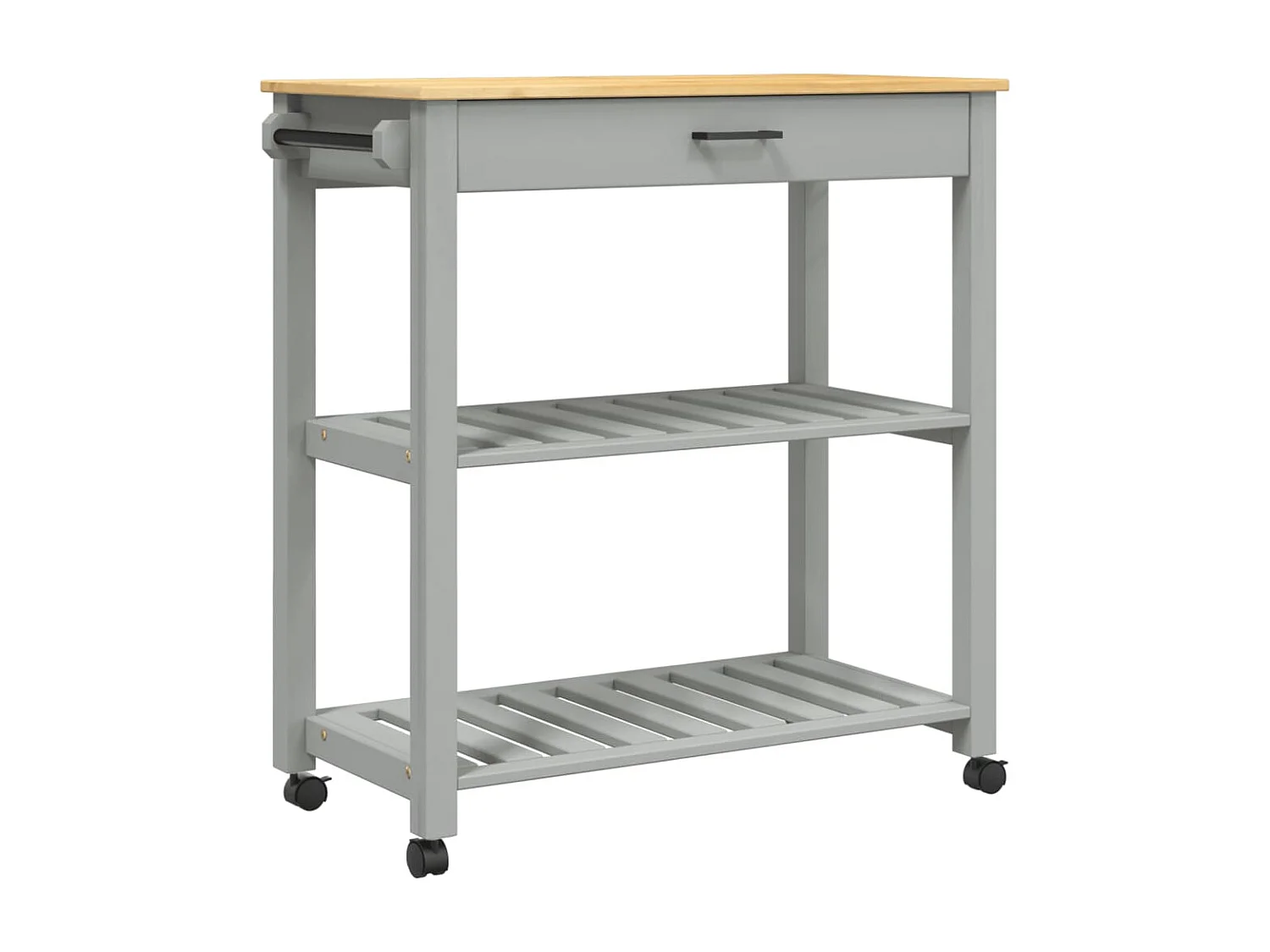 Chariot de cuisine MONZA 84x40x90 bois massif de pin