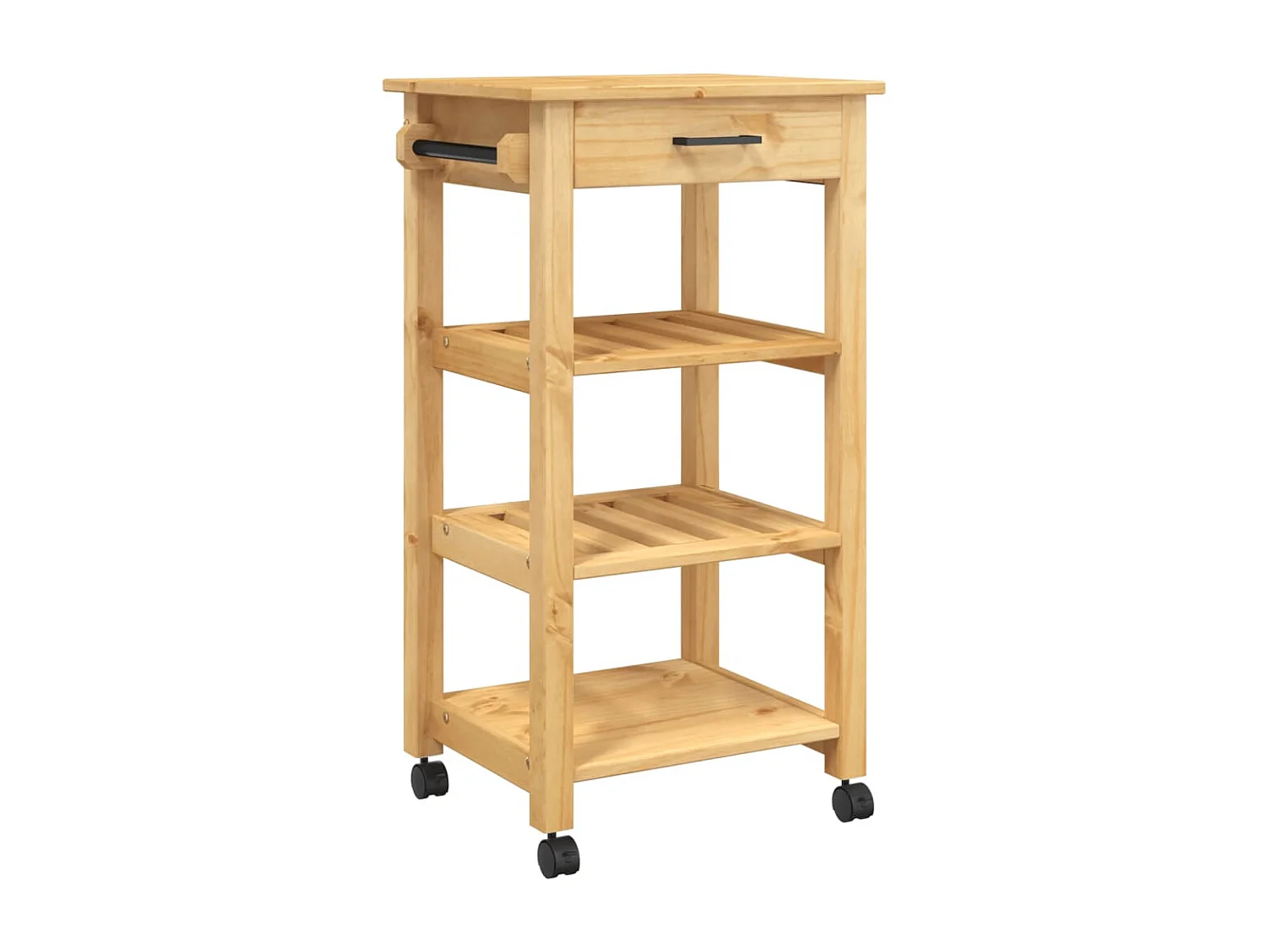 Chariot de cuisine MONZA 48x40x90 bois massif de pin