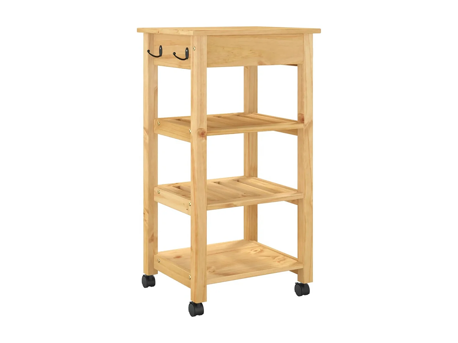 Chariot de cuisine MONZA 48x40x90 bois massif de pin