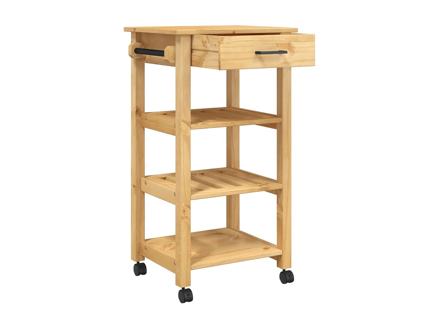 Chariot de cuisine MONZA 48x40x90 bois massif de pin