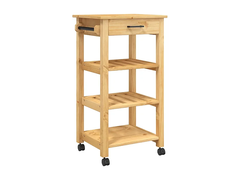 Chariot de cuisine MONZA 48x40x90 bois massif de pin