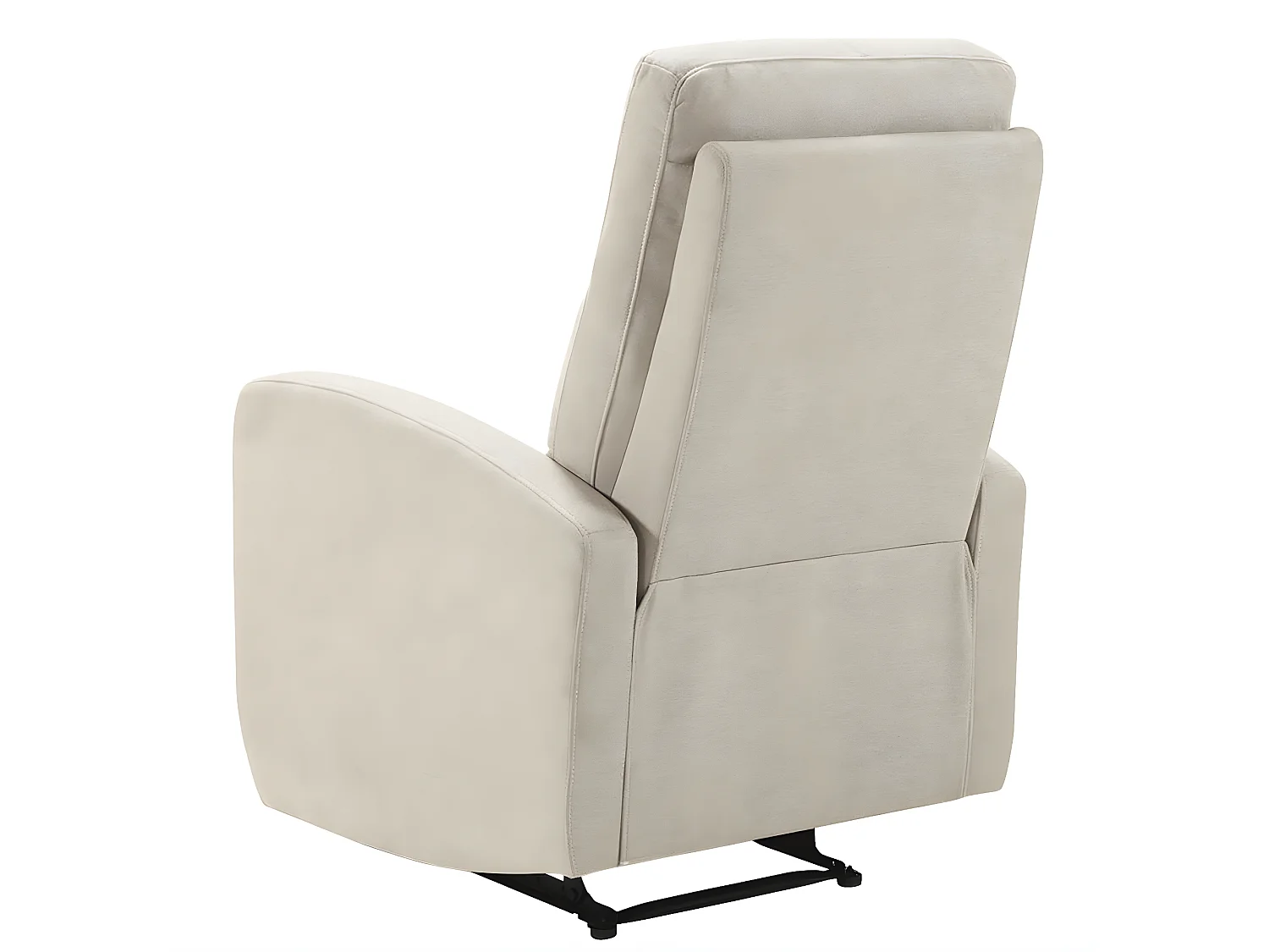 Fauteuil de relaxation manuel tissu Kaleria-Couleur Crème