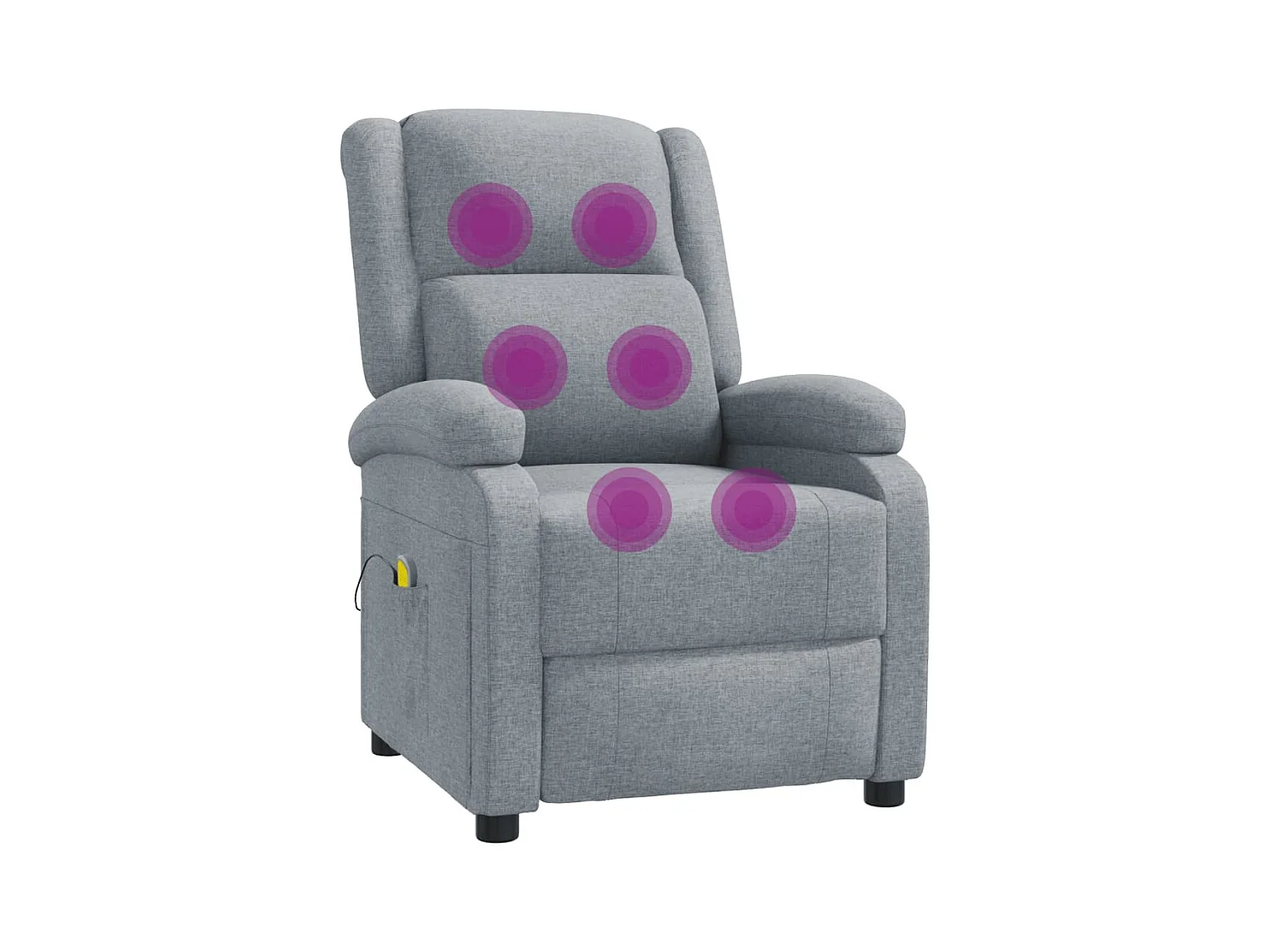Fauteuil de massage Gris clair Tissu