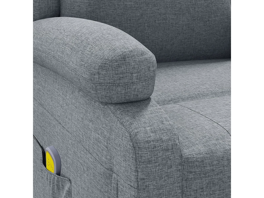 Fauteuil de massage Gris clair Tissu