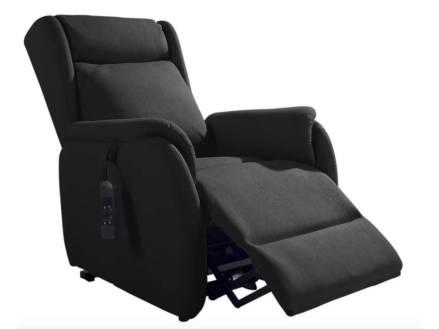 Ontspanningsstoel en lift 2 nubuckmotoren 2 elektromotoren Biza-Kleur Donkergrijs