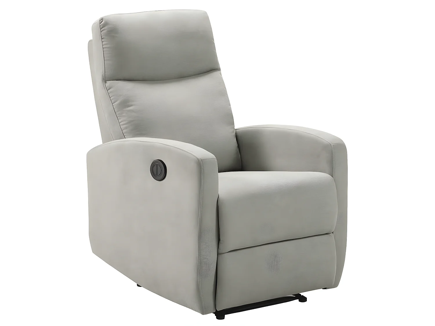Fauteuil de relaxation électrique tissu Kaleria-Couleur Crème