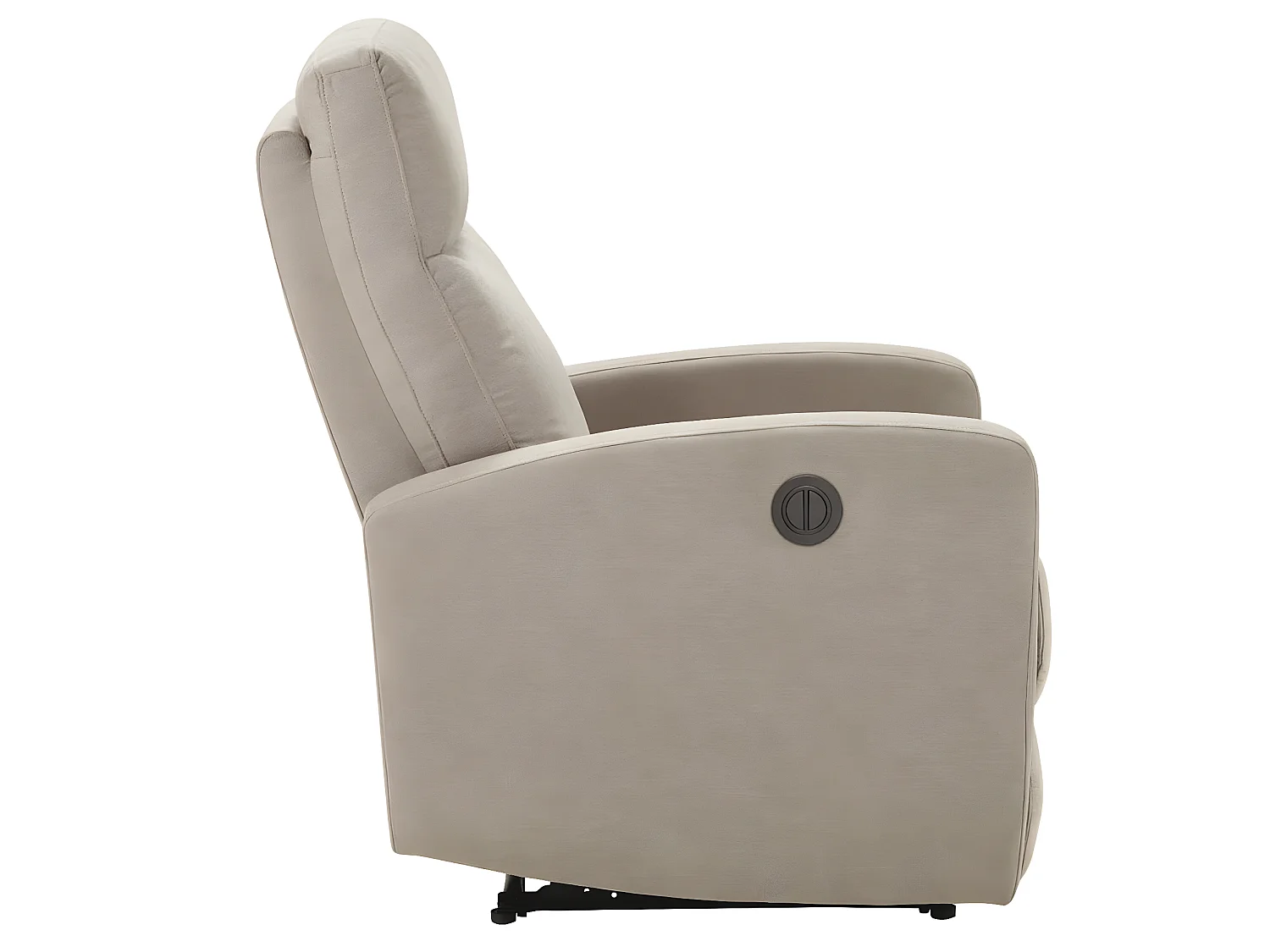 Fauteuil de relaxation manuel tissu Kaleria-Couleur Beige