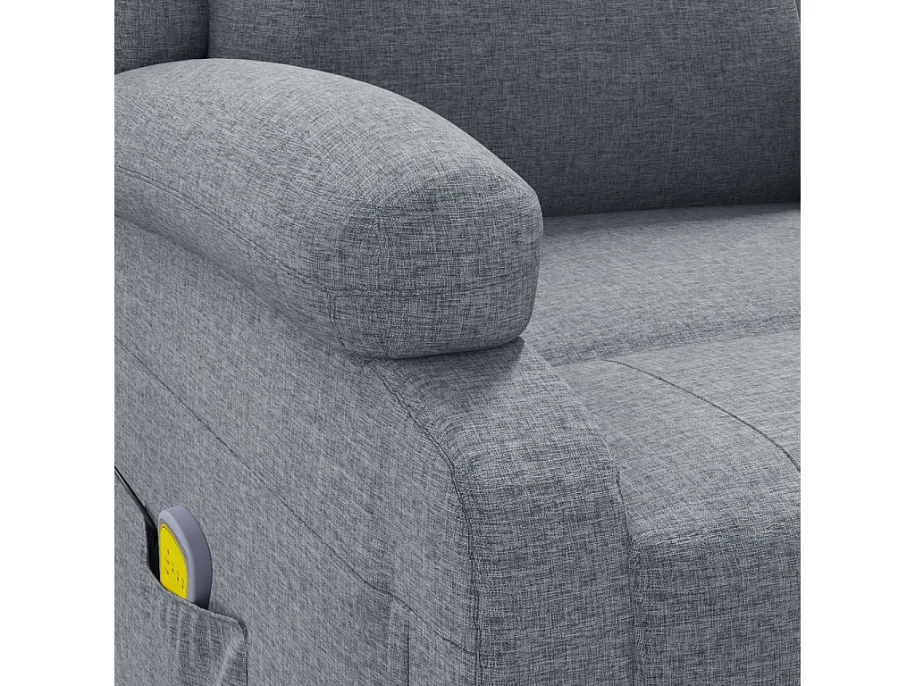 Fauteuil de massage Gris clair Tissu