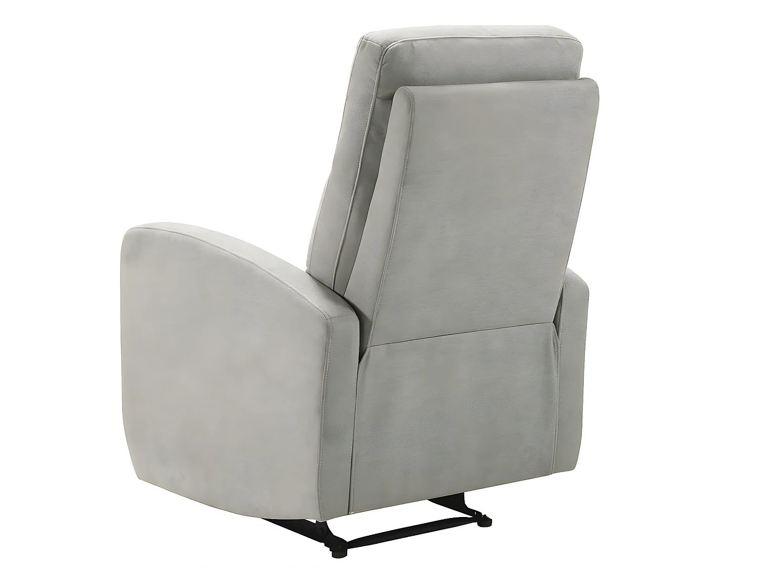 Fauteuil de relaxation manuel tissu Kaleria-Couleur Gris clair