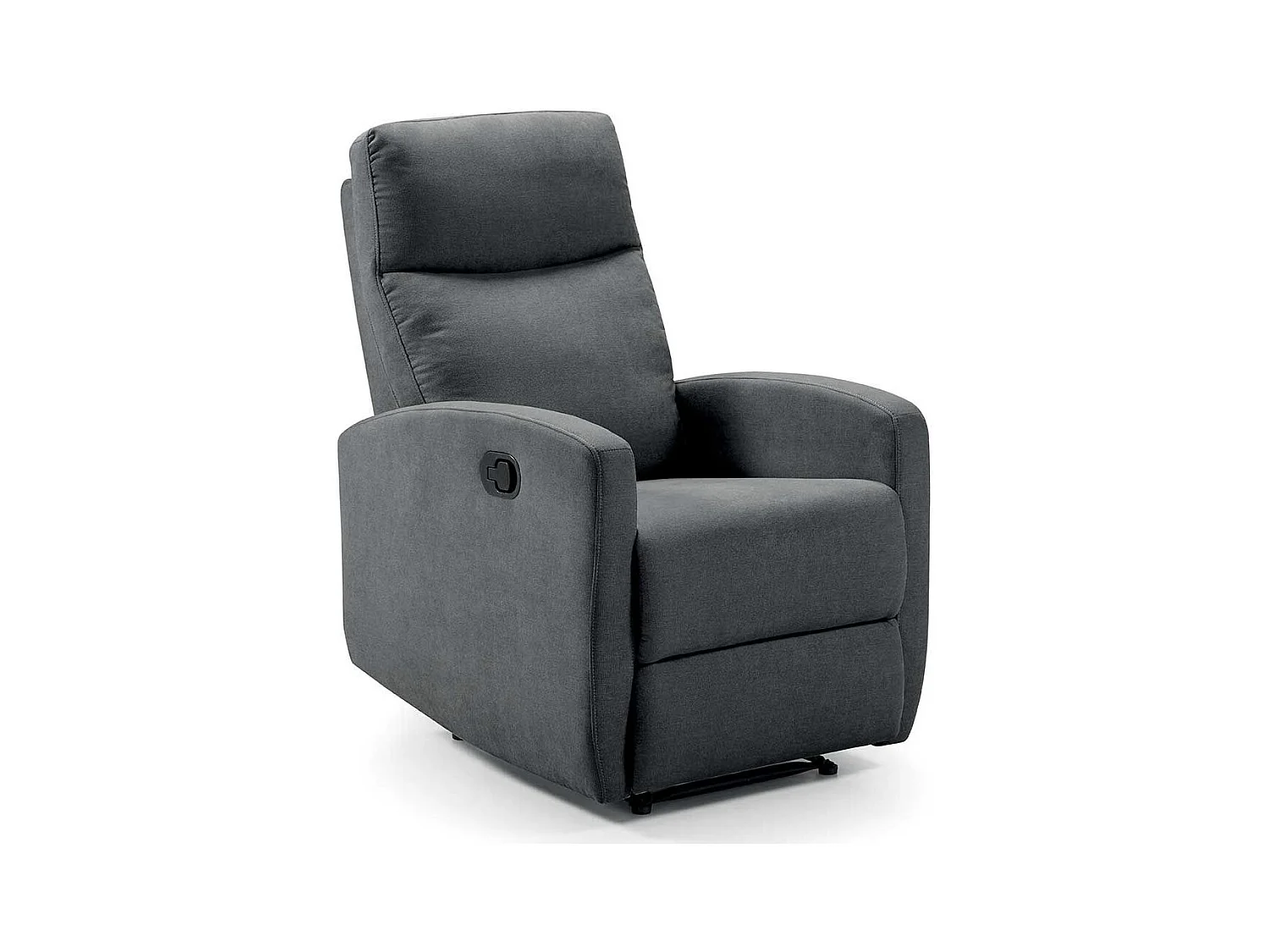 Fauteuil de relaxation électrique tissu Kaleria-Couleur Gris foncé