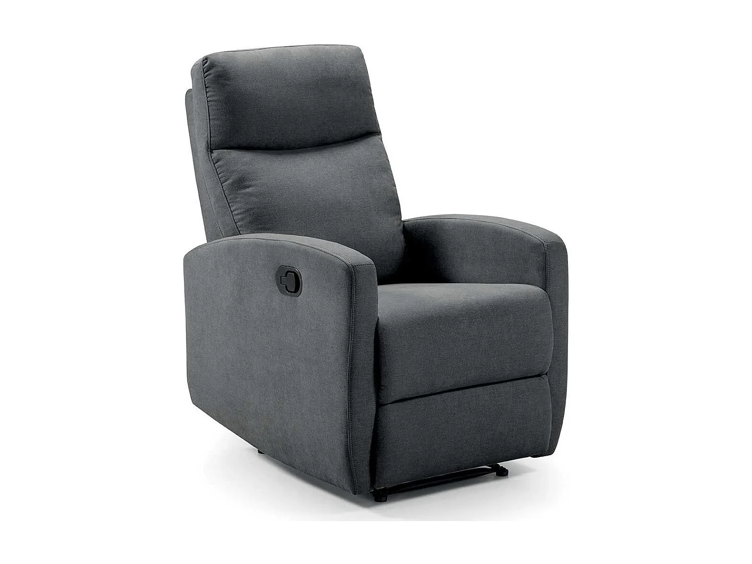Fauteuil de relaxation électrique tissu Kaleria-Couleur Gris foncé