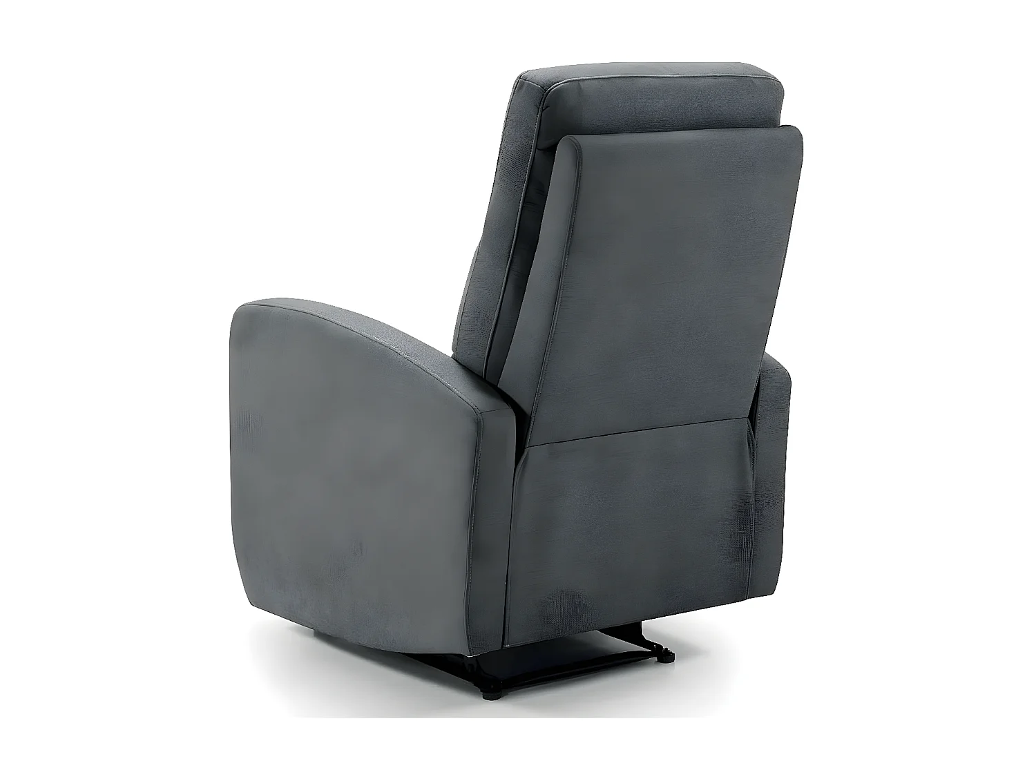 Fauteuil de relaxation électrique tissu Kaleria-Couleur Gris foncé
