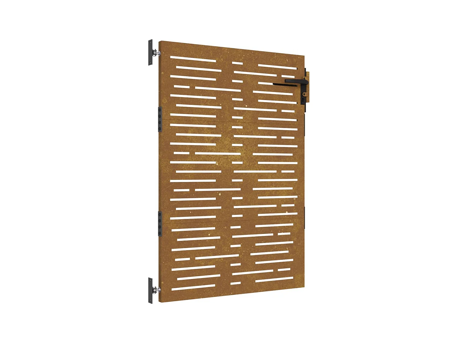 Portail de jardin 85x150 acier corten conception de carré