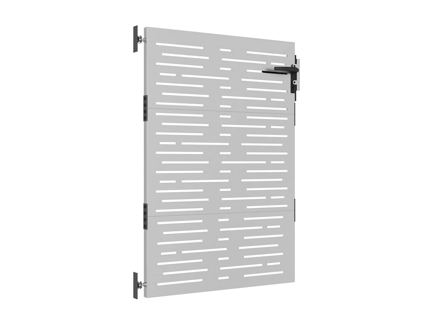 Portail de jardin 85x150 acier corten conception de carré