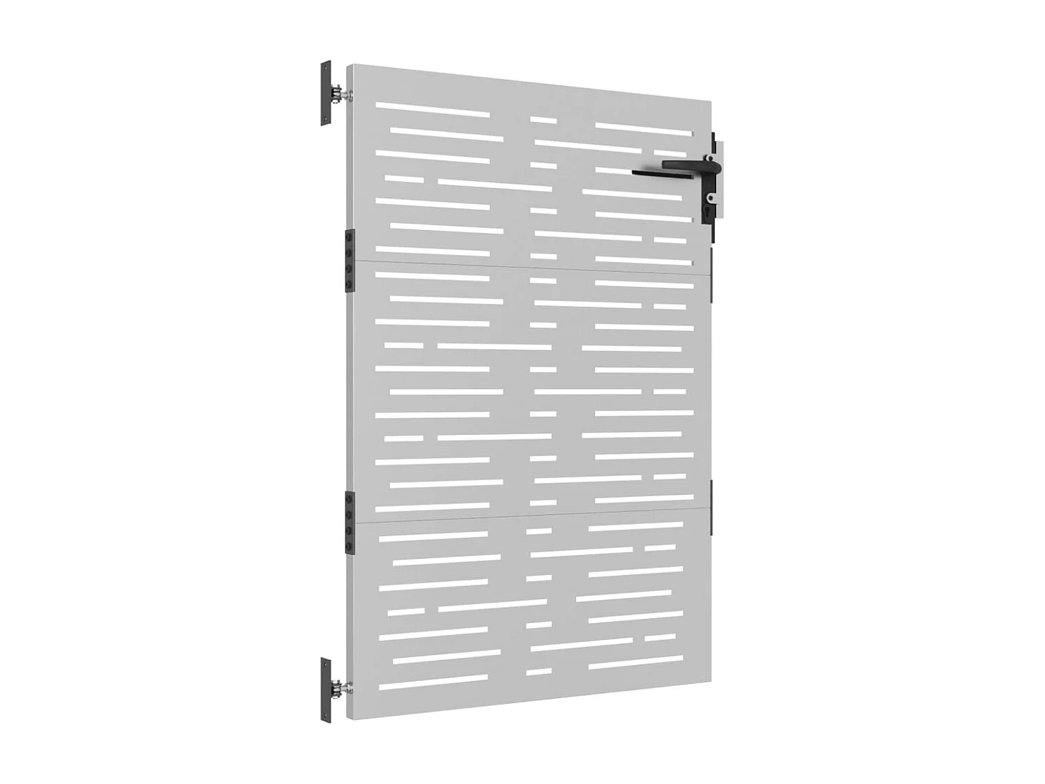 Portail de jardin 85x125 acier corten conception de carré