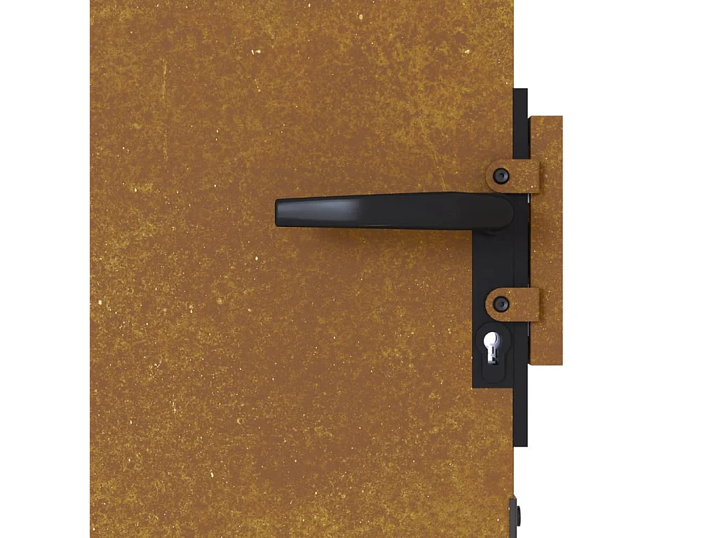 Portail de jardin 85x175 acier corten