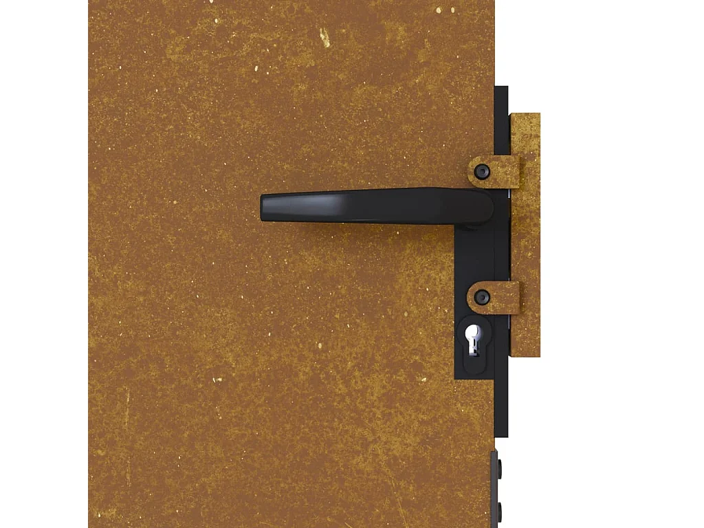 Portail de jardin 85x125 acier corten