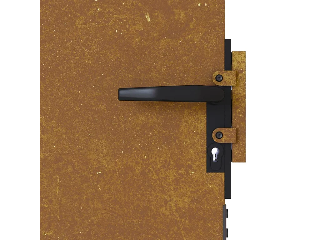 Portail de jardin 85x150 acier corten