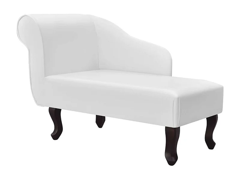 Chaise longue Blanc Similicuir Luka