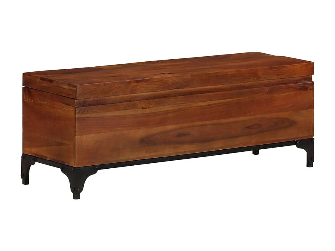 Coffre de rangement 110x35x41 Bois d'acacia solide