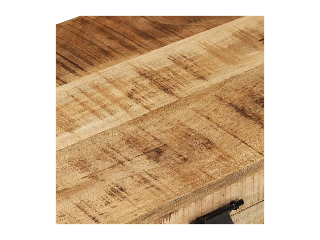 Opbergkist massief ruw mangohout