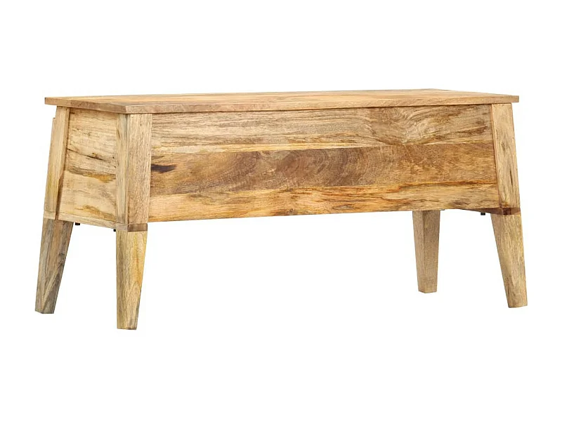 Boîte de rangement 99x35x48 Bois de manguier solide
