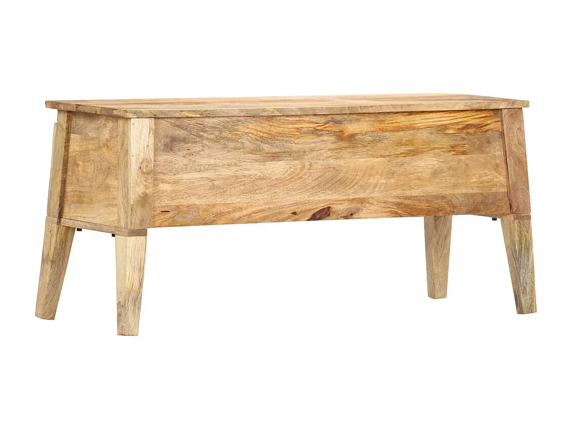 Boîte de rangement 99x35x48 Bois de manguier solide