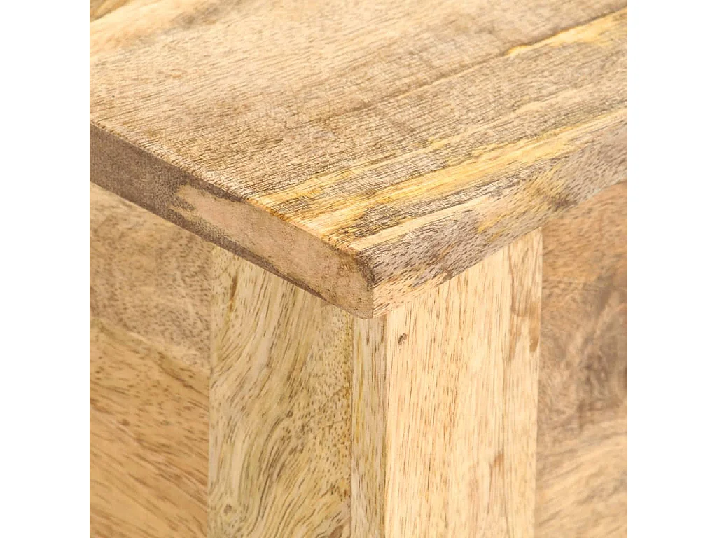 Boîte de rangement 99x35x48 Bois de manguier solide