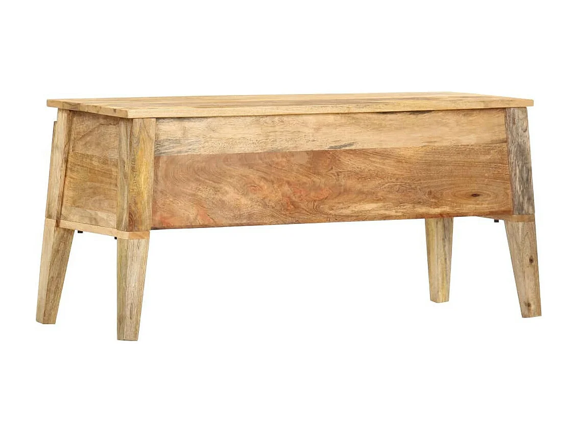 Boîte de rangement 99x35x48 Bois de manguier solide