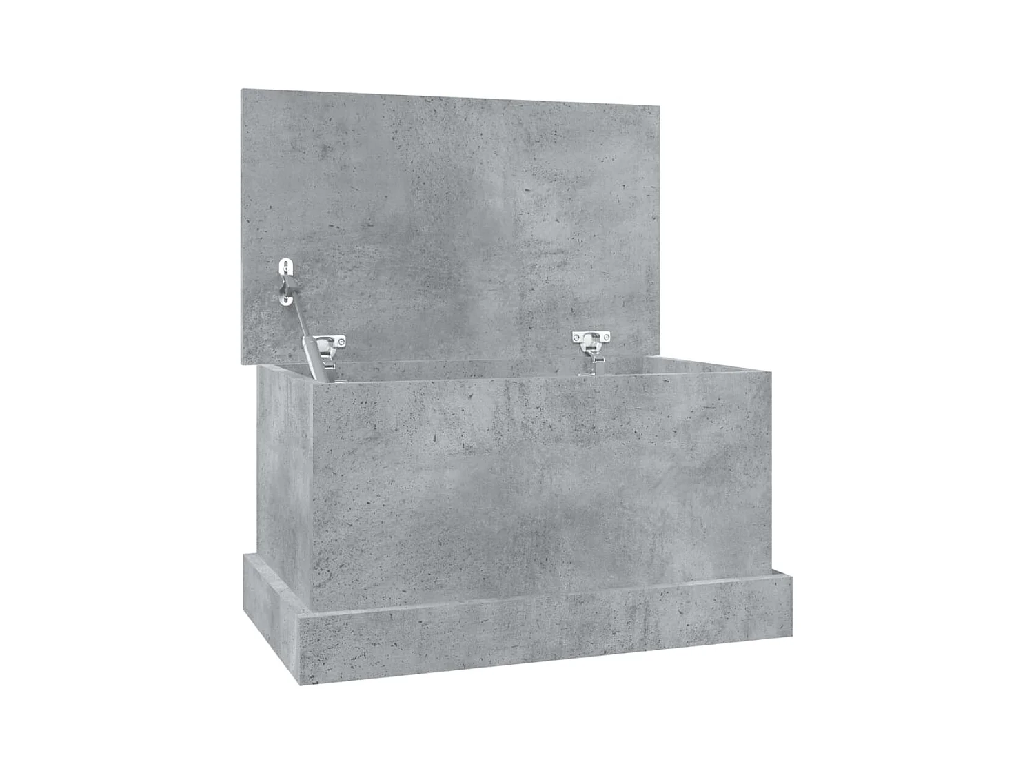 Boîte de rangement gris béton 50x30x28 bois d'ingénierie