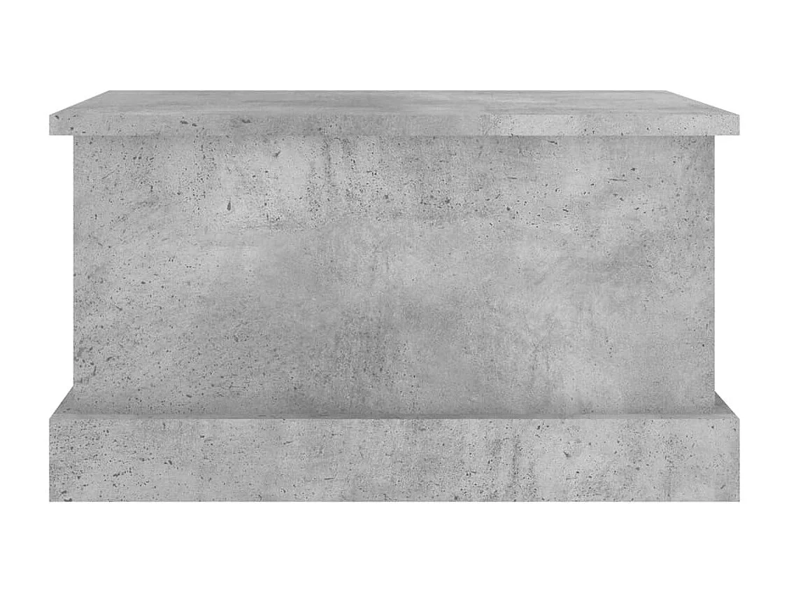 Boîte de rangement gris béton 50x30x28 bois d'ingénierie