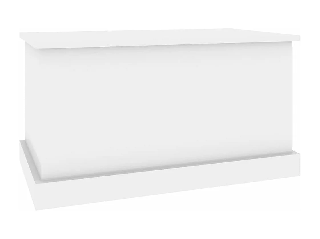 Boîte de rangement blanc brillant 70x40x38 bois d'ingénierie