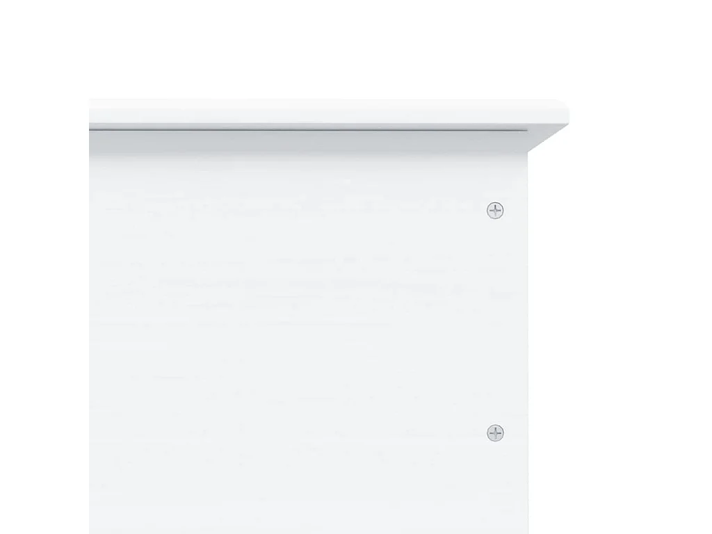 Coffre de rangement et roulettes ALTA blanc bois massif de pin