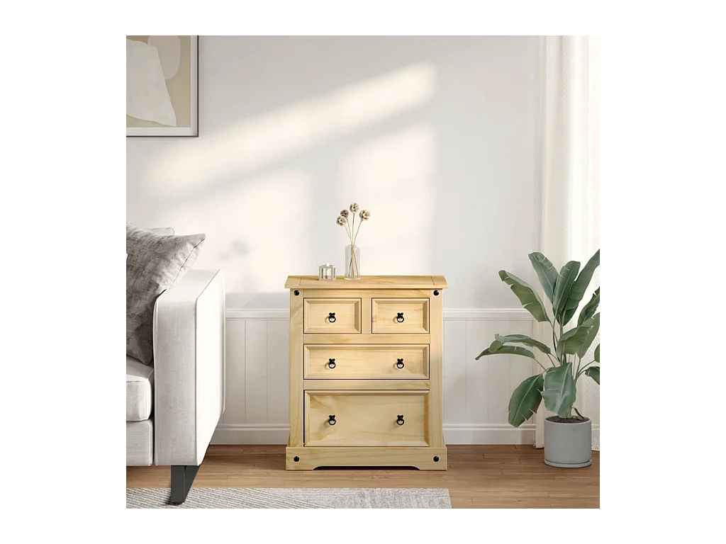 Commode Corona 80x43x91 bois massif de pin