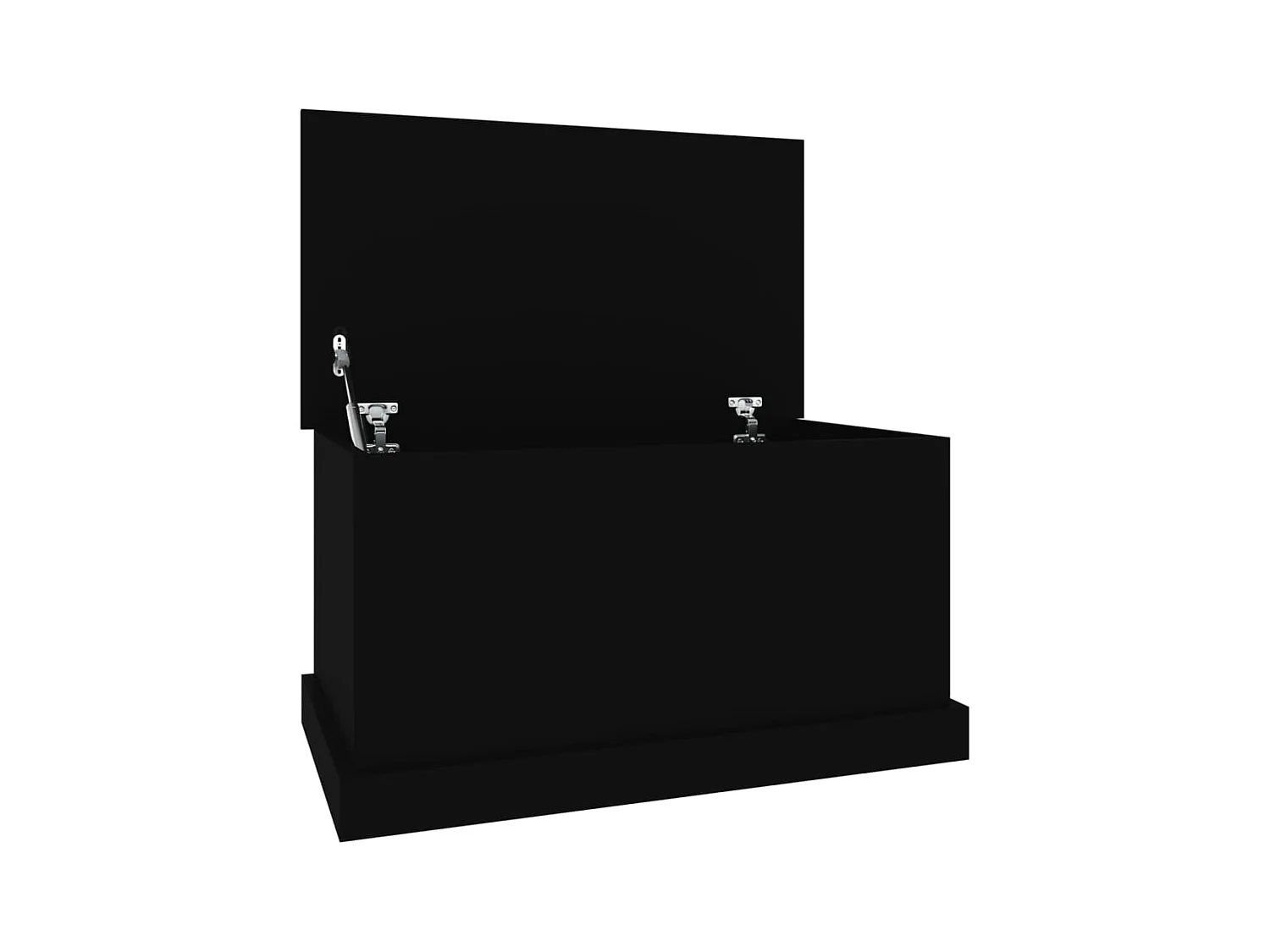 Opbergbox 70x40x38 cm bewerkt hout zwart