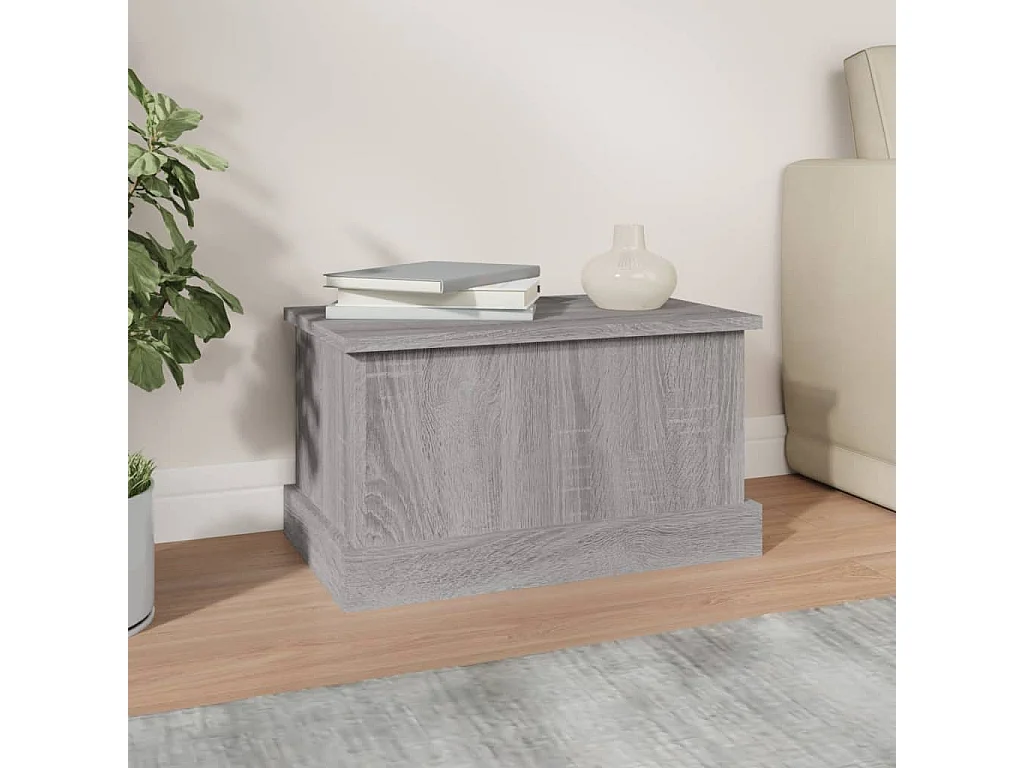 Boîte de rangement sonoma gris 50x30x28 bois d'ingénierie