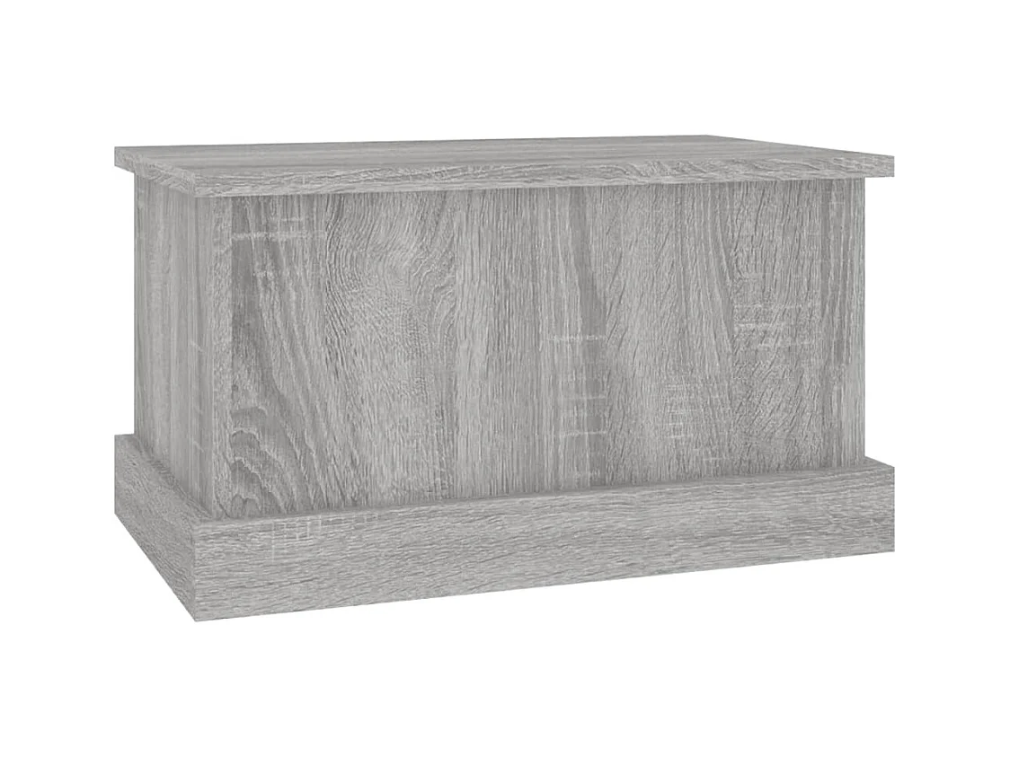 Opbergbox 50x30x28 cm bewerkt hout grijs sonoma eikenkleurig