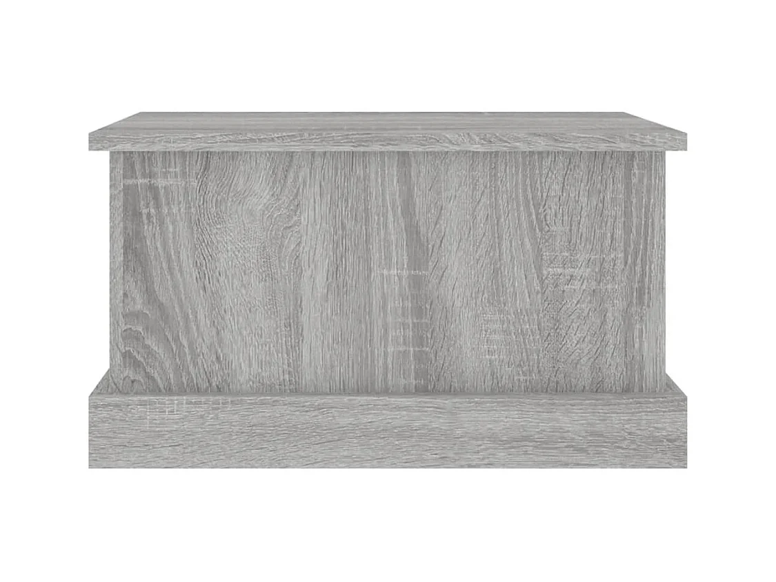 Opbergbox 50x30x28 cm bewerkt hout grijs sonoma eikenkleurig