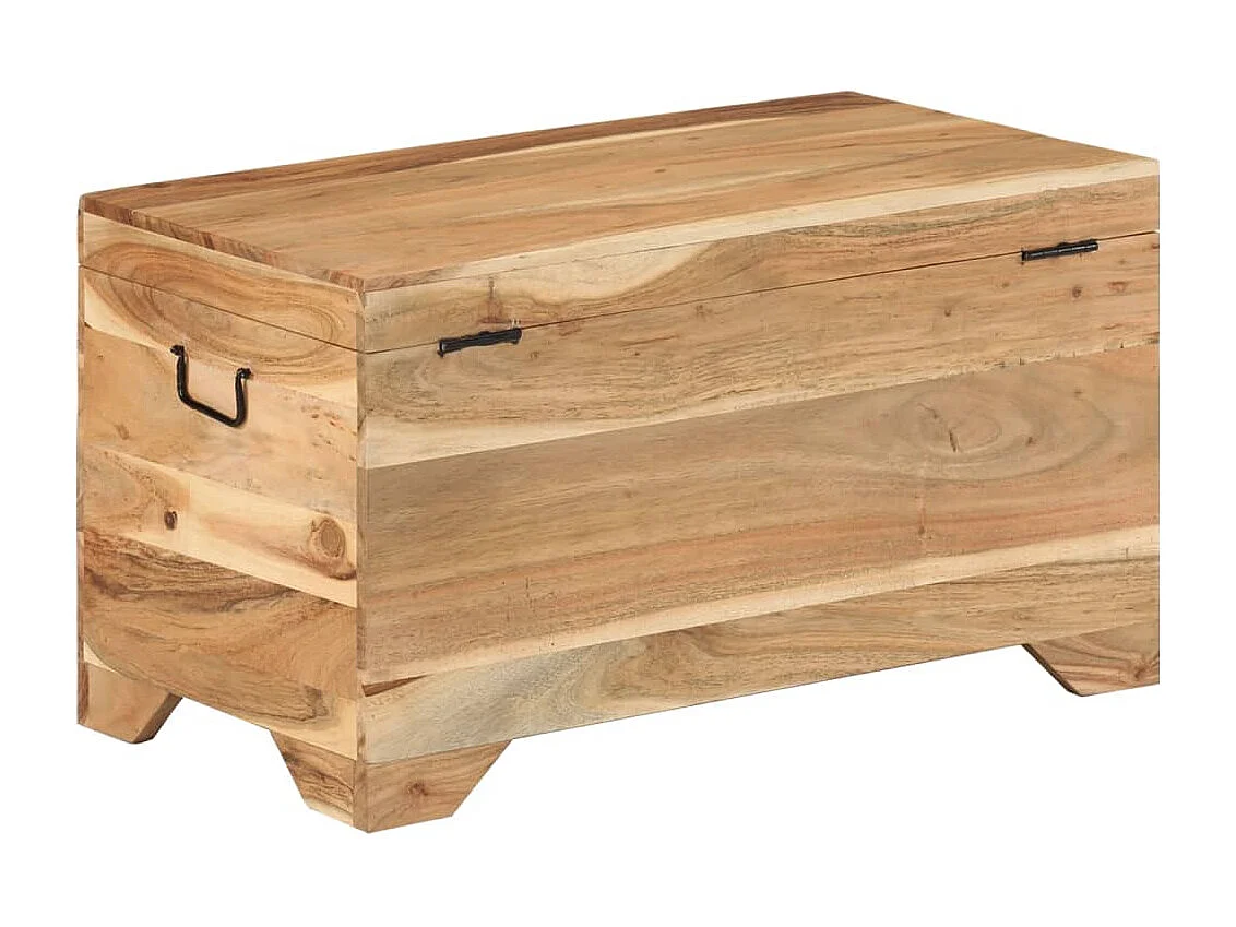 Coffre de rangement Bois d'acacia solide