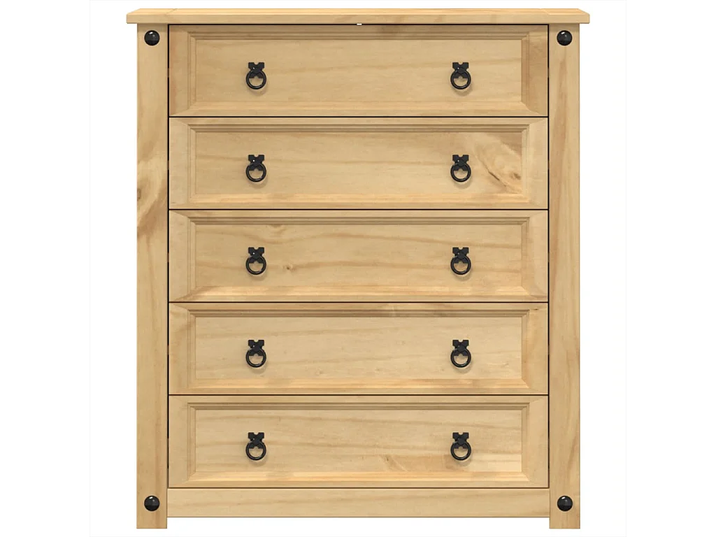 Commode Corona 80x40x89 bois massif de pin