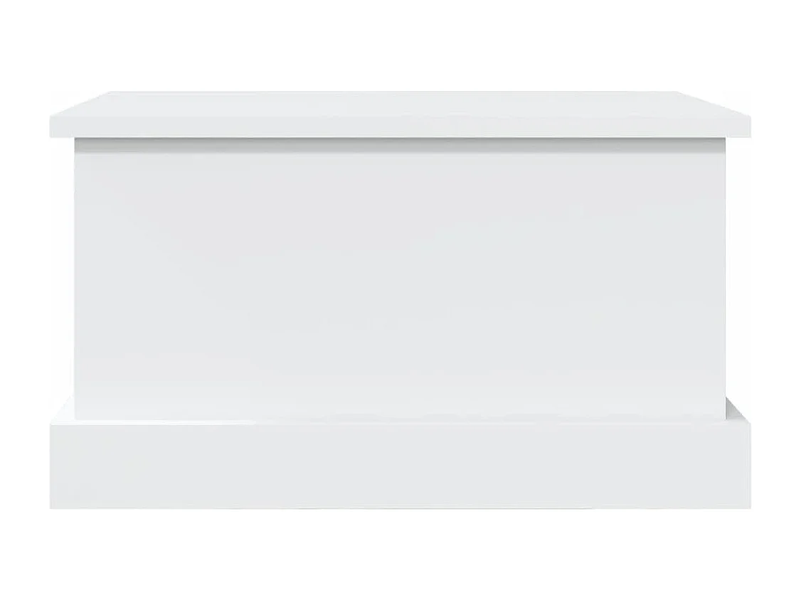 Boîte de rangement blanc 50x30x28 bois d'ingénierie