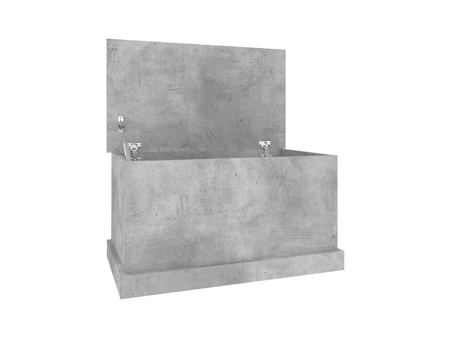 Boîte de rangement gris béton 70x40x38 bois d'ingénierie