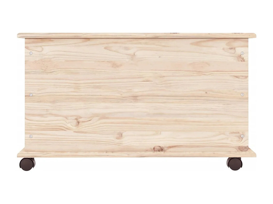 Coffre de rangement à roulettes ALTA 73x39,5x44 bois de pin